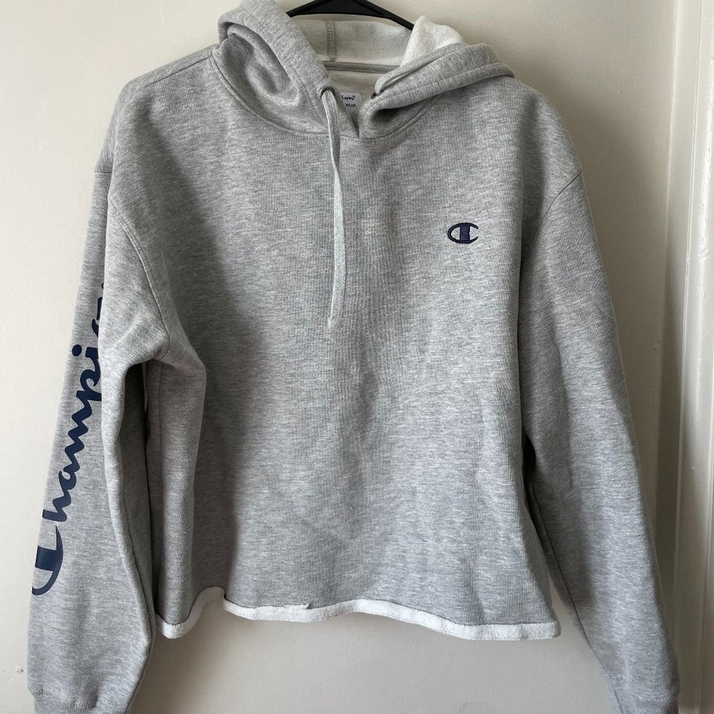Champion Womens Cropped Hoodie Size Large